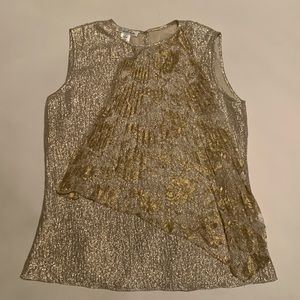 Oscar de la Renta gold top